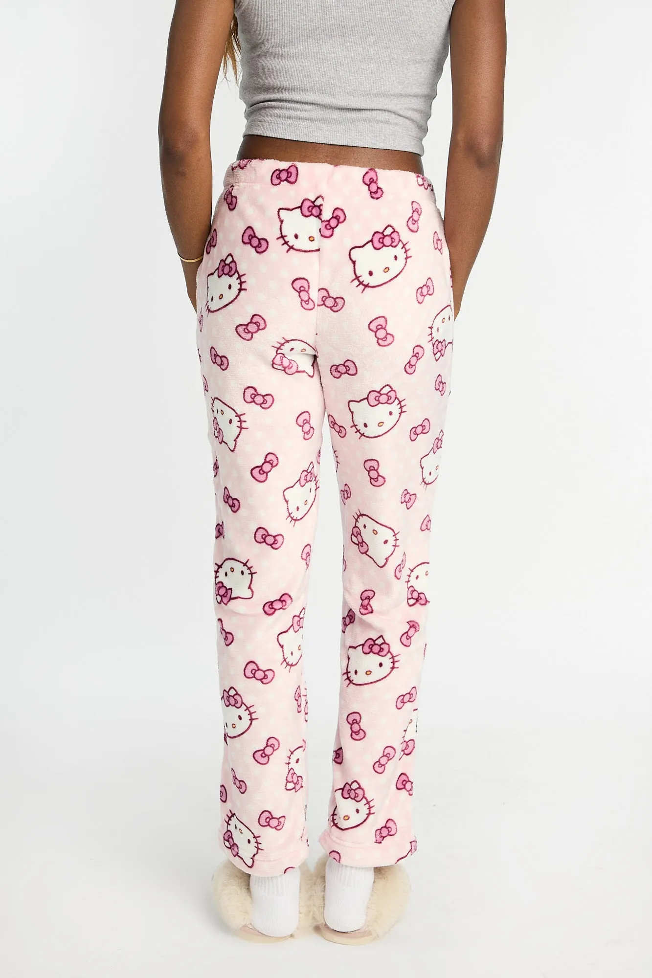 Hello Kitty Polka Dot Plush Pajama Pants sold by West49 product image thumbnail 3