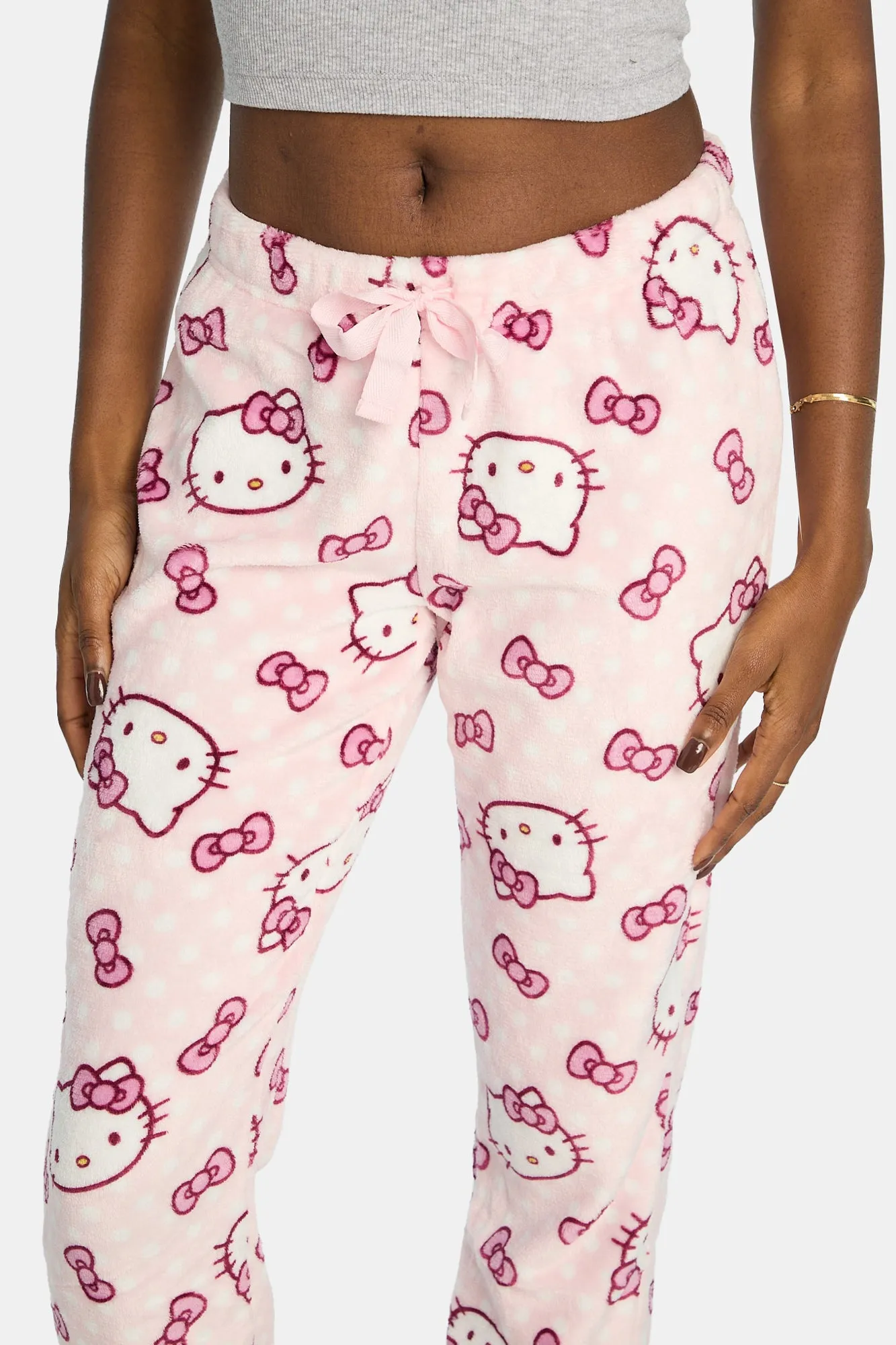 Hello Kitty Polka Dot Plush Pajama Pants sold by West49 product image thumbnail 2