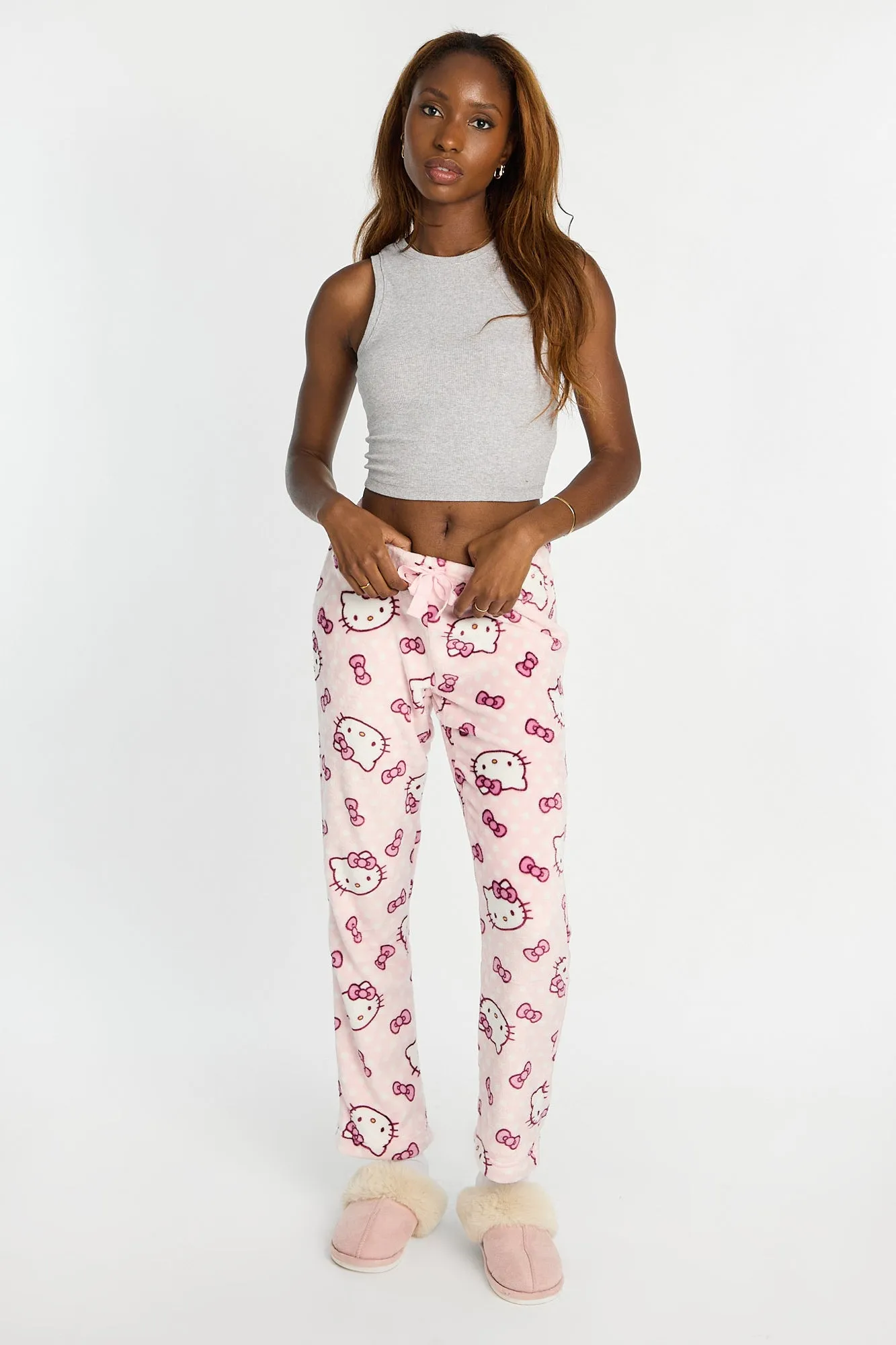 Hello Kitty Polka Dot Plush Pajama Pants sold by West49 product image thumbnail 4
