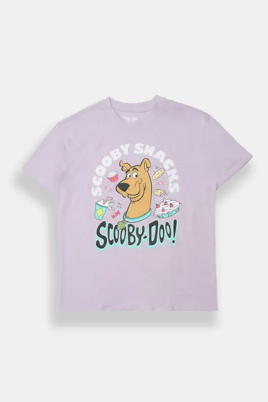 T-shirt coupe boyfriend imprimé Scooby-Doo! Scooby Snacks made by West49