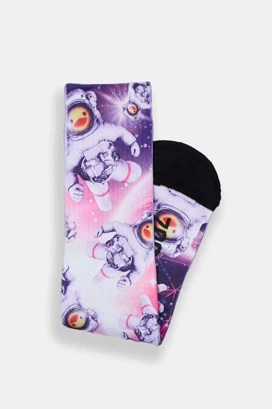 Zoo York Astronaut Ducks Printed Crew Socks sold by West49
