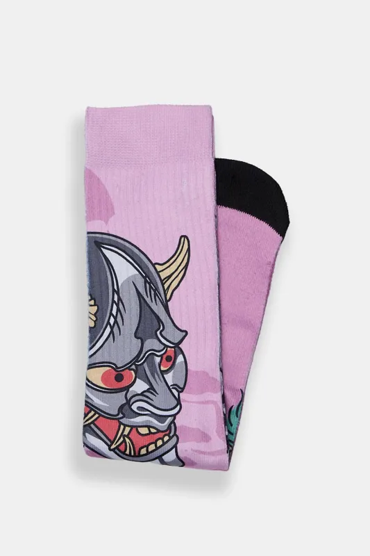 Arsenic Devil & Ape Printed Crew Socks made by West49