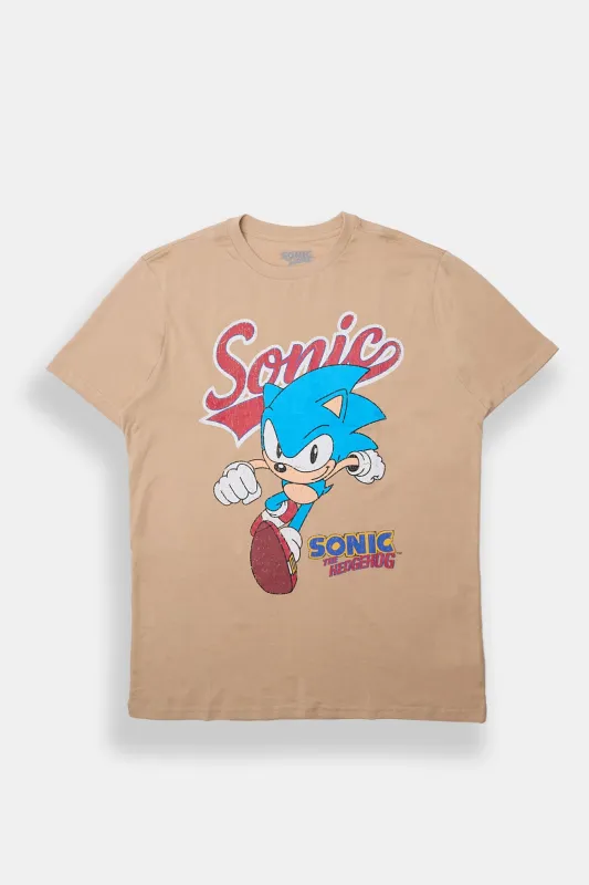 T-shirt imprimé Sonic The Hedgehog homme made by West49