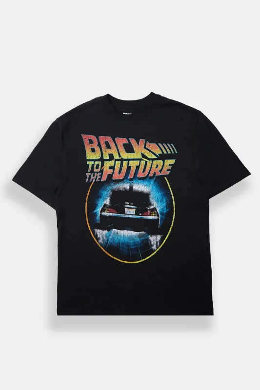T-shirt surdimensionné imprimé Back To The Future homme sold by West49