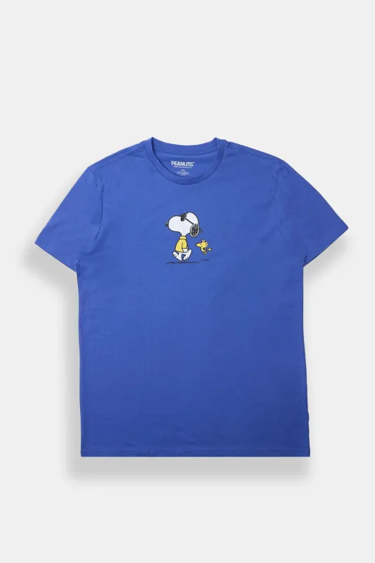 Mens Peanuts Snoopy & Woodstock Graphic Tee sold by West49