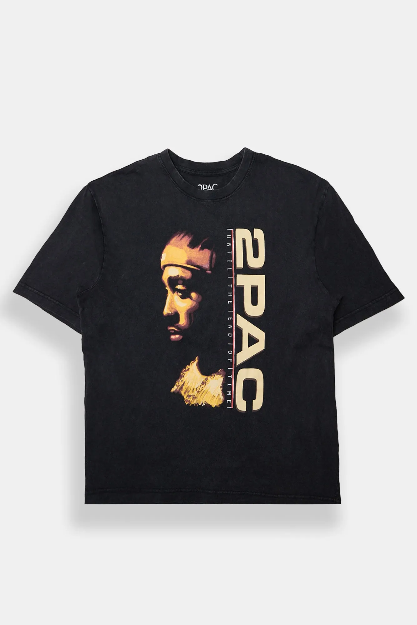 Mens 2Pac Stonewash Graphic Oversized Tee sold by West49
