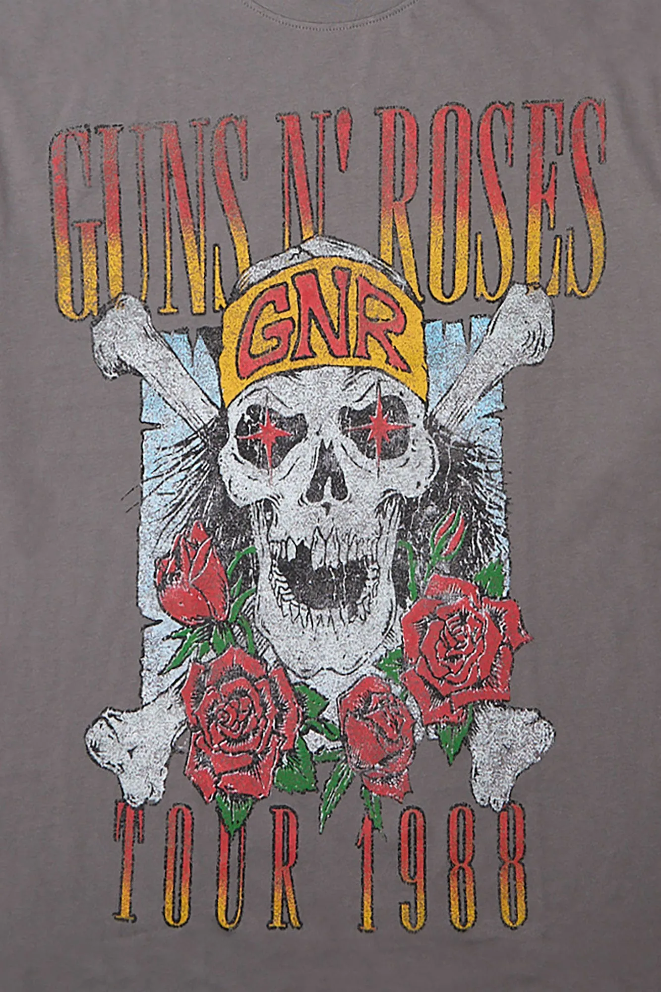 T-shirt surdimensionné imprimé Guns N' Roses Tour 1988 homme sold by West49 product image thumbnail 2