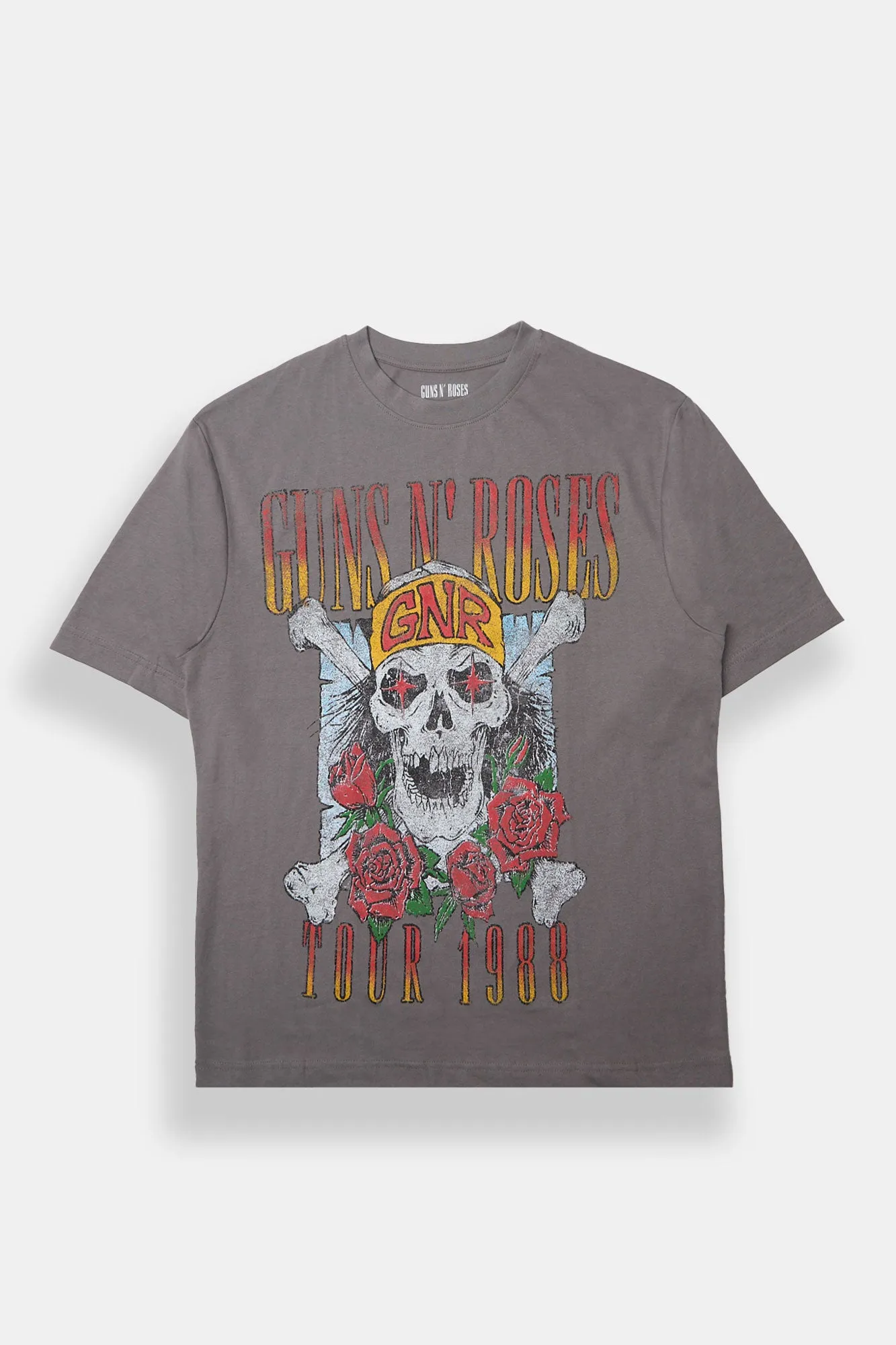 T-shirt surdimensionné imprimé Guns N' Roses Tour 1988 homme sold by West49