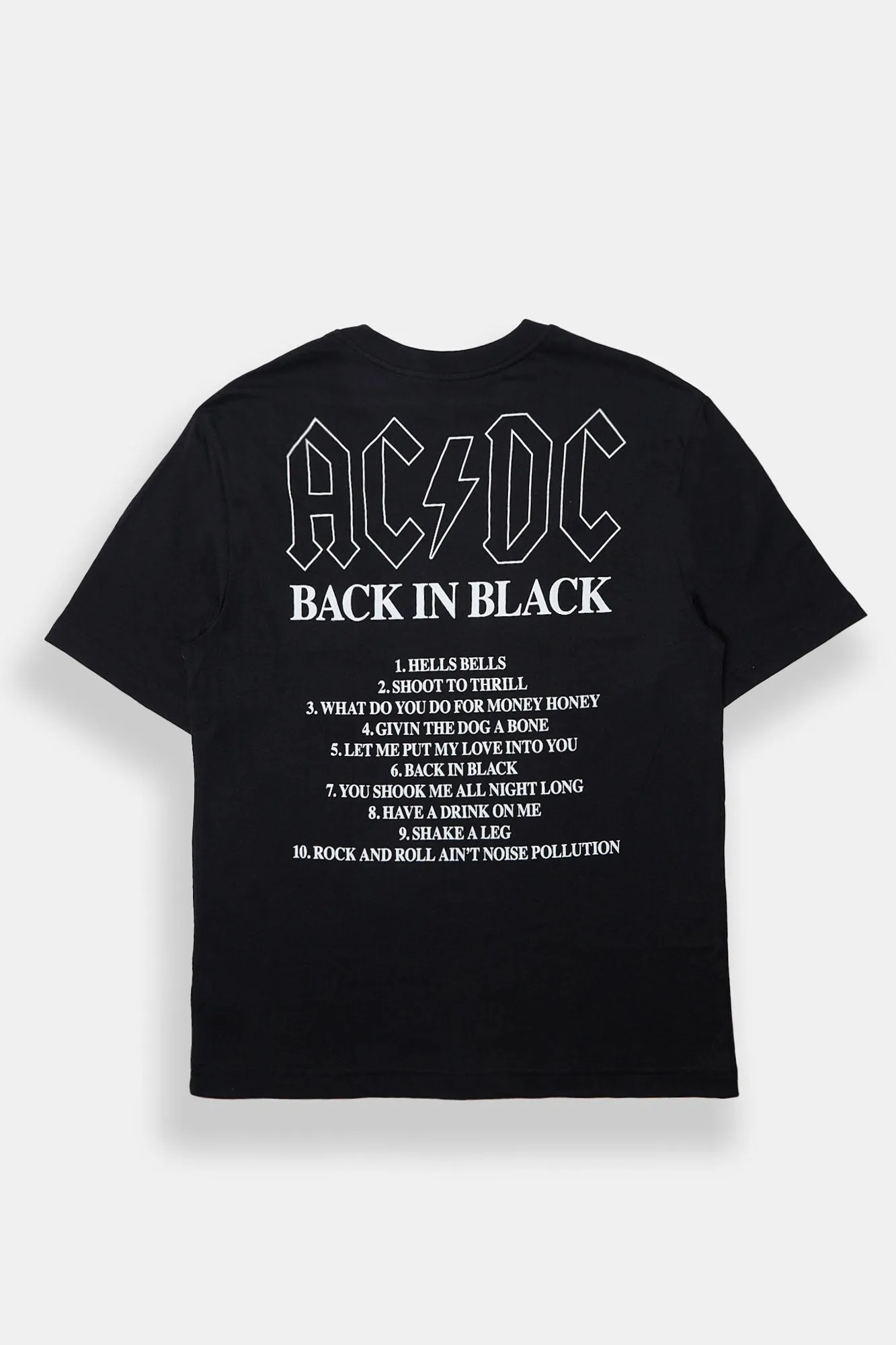 T-shirt surdimensionné imprimé AC/DC Back In Black homme sold by West49