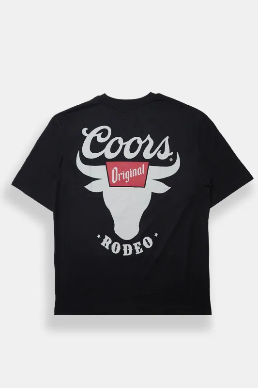 Mens Coors Rodeo Puff Print Graphic Tee sold by West49