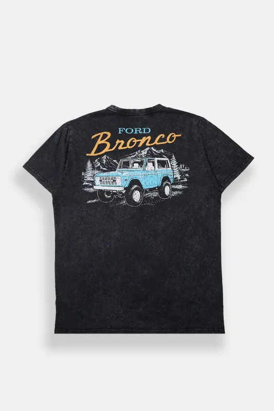 Mens Ford Bronco Stonewashed Graphic Tee sold by West49