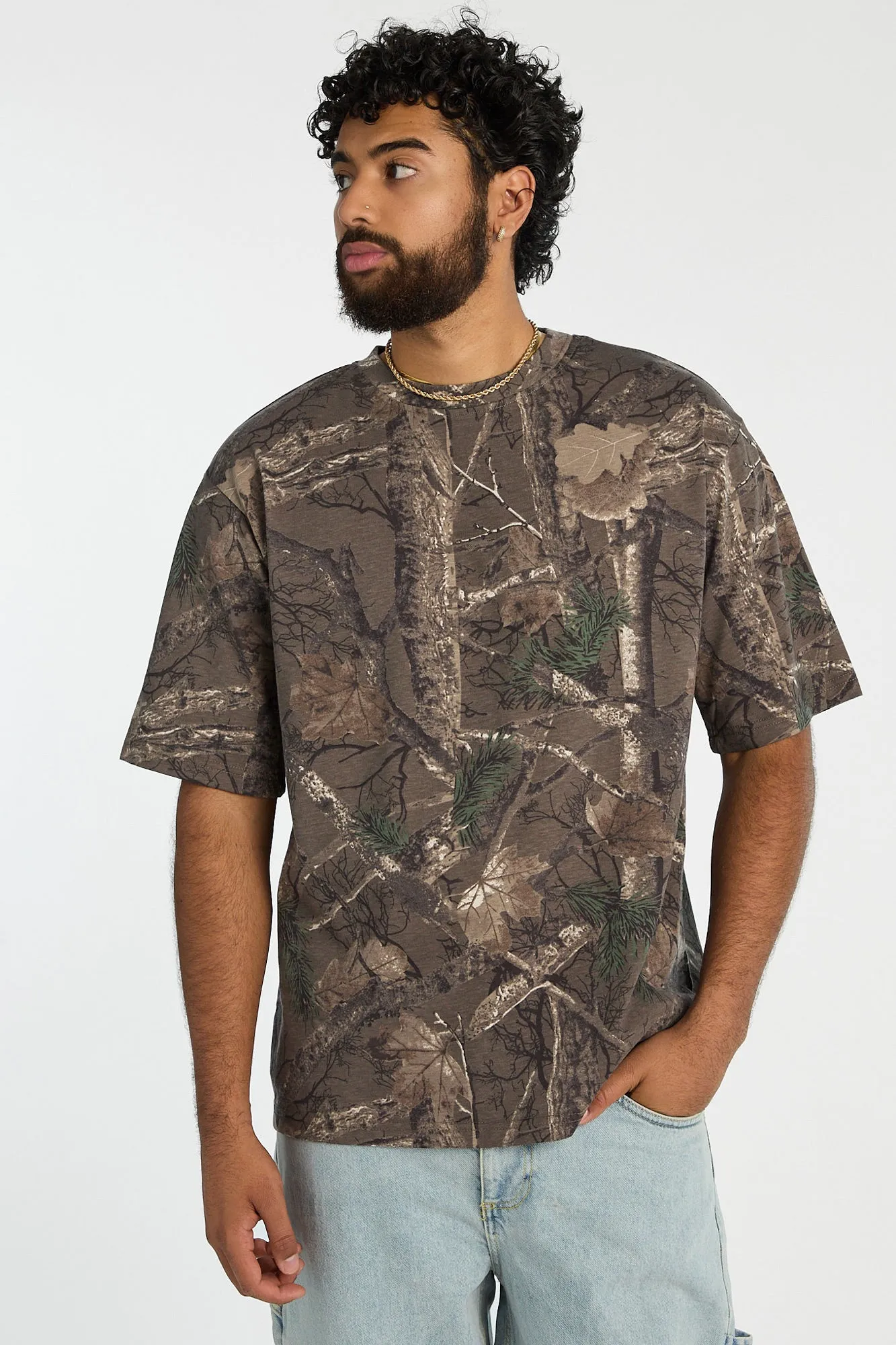 T-shirt surdimensionné imprimé camouflage arbre Zoo York homme sold by West49