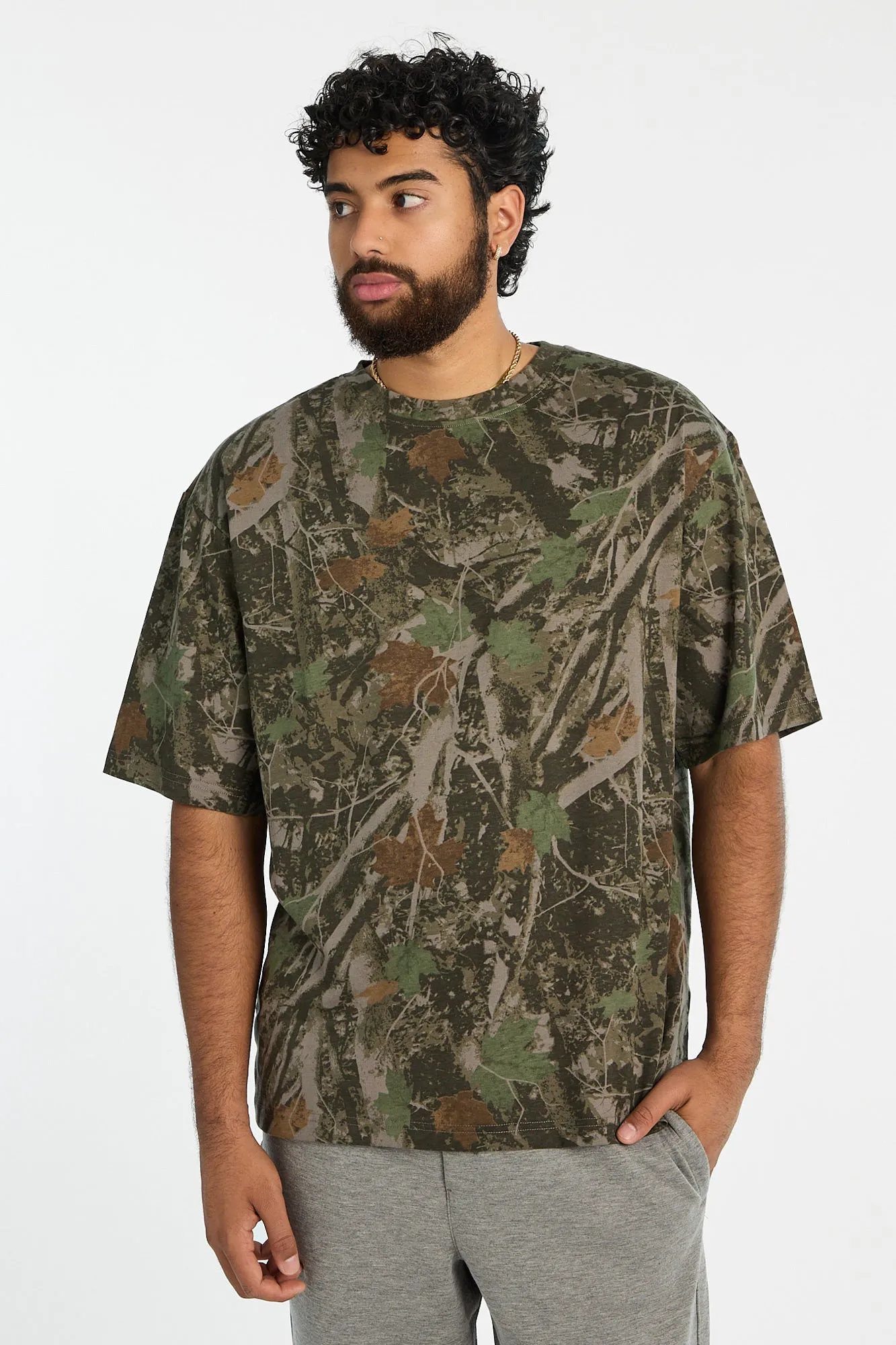 T-shirt surdimensionné imprimé camouflage arbre Zoo York homme sold by West49 product image thumbnail 2