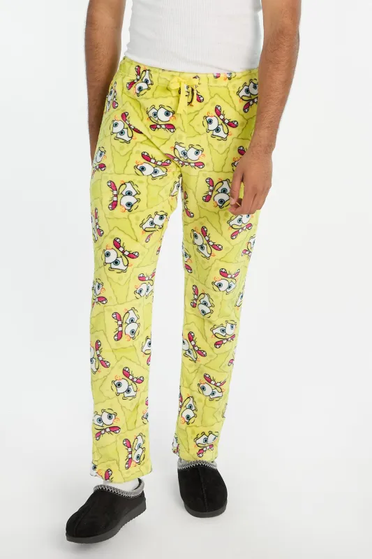 Pantalon de pyjama en peluche Bob l'éponge homme made by West49