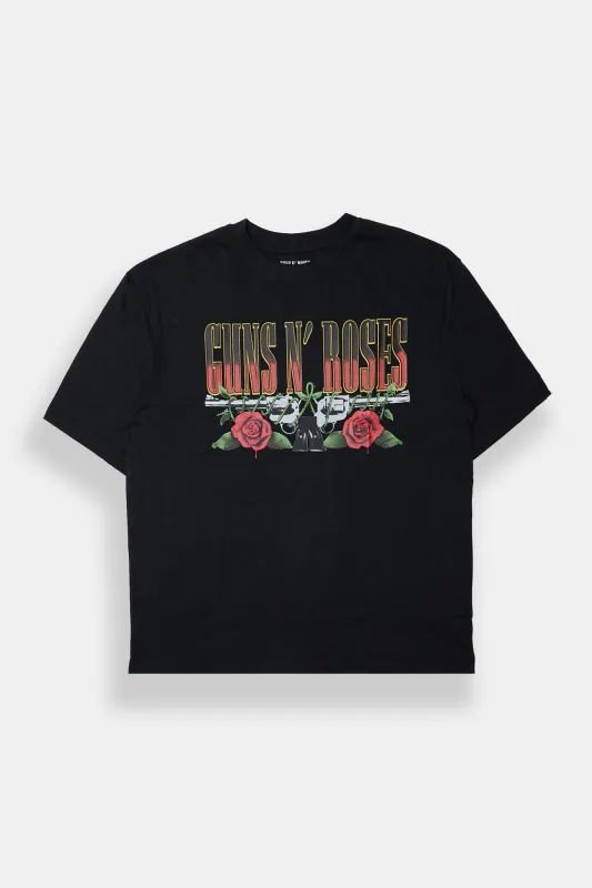 Mens Guns N' Roses Graphic Oversized Tee sold by West49