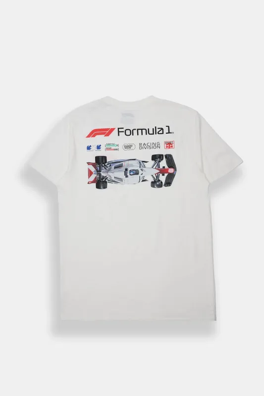 Mens F1 Race Overhead Graphic Tee made by West49