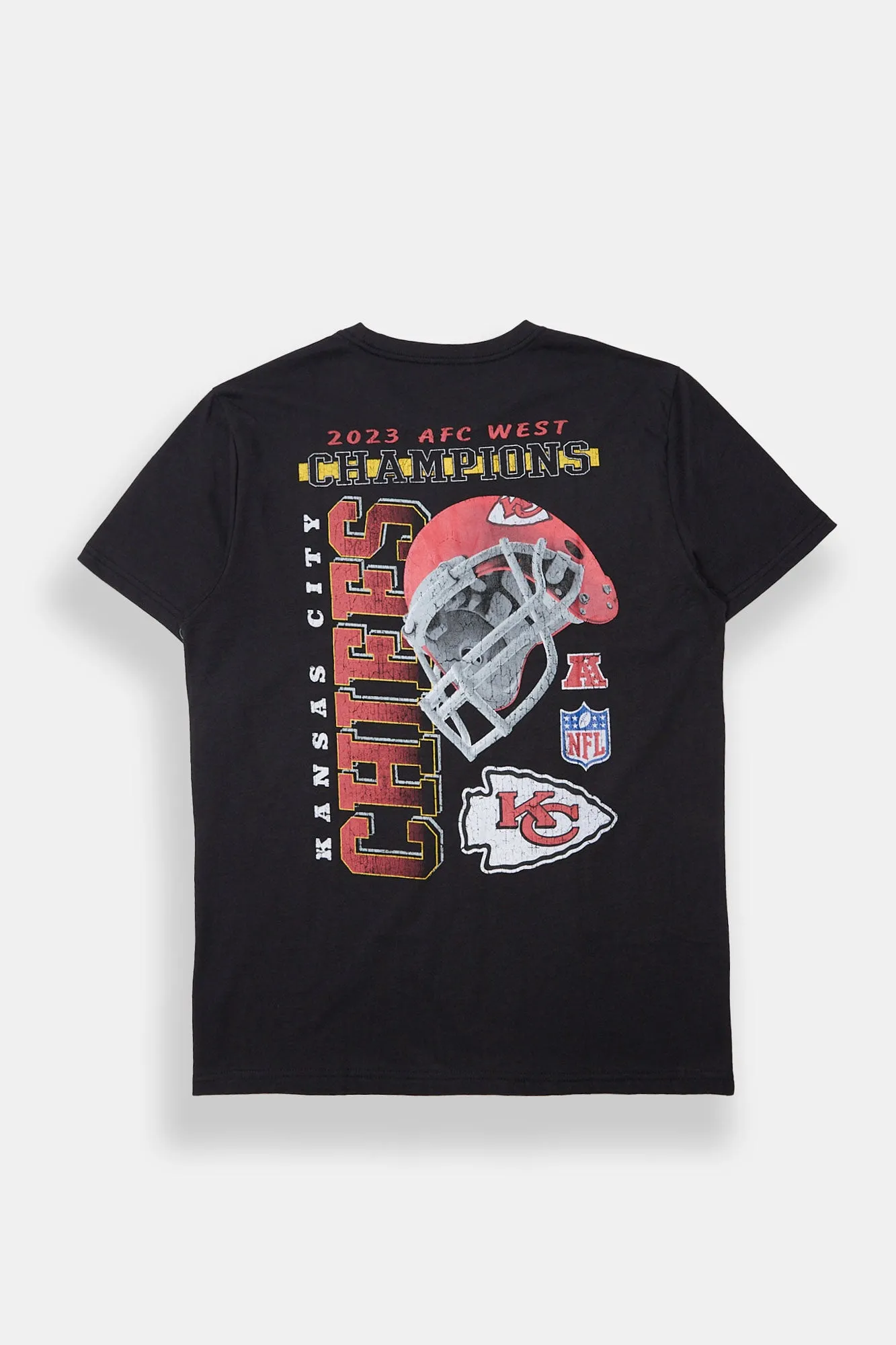 T-shirt surdimensionné imprimé Kansas City Chiefs 2023 AFC West homme sold by West49