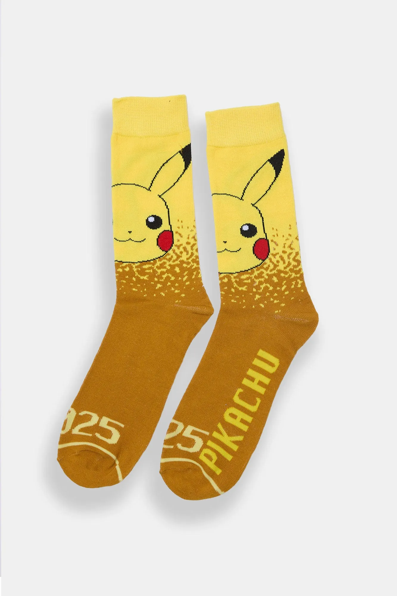Mens Pokémon Pikachu Jacquard Crew Socks sold by West49