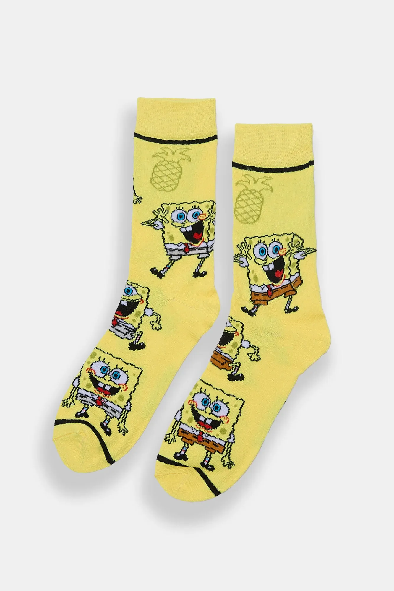 Mens SpongeBob SquarePants Jacquard Crew Socks sold by West49