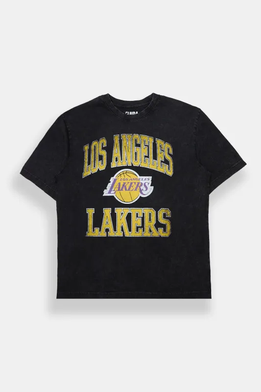 T-shirt surdimensionné délavé LA Lakers homme sold by West49