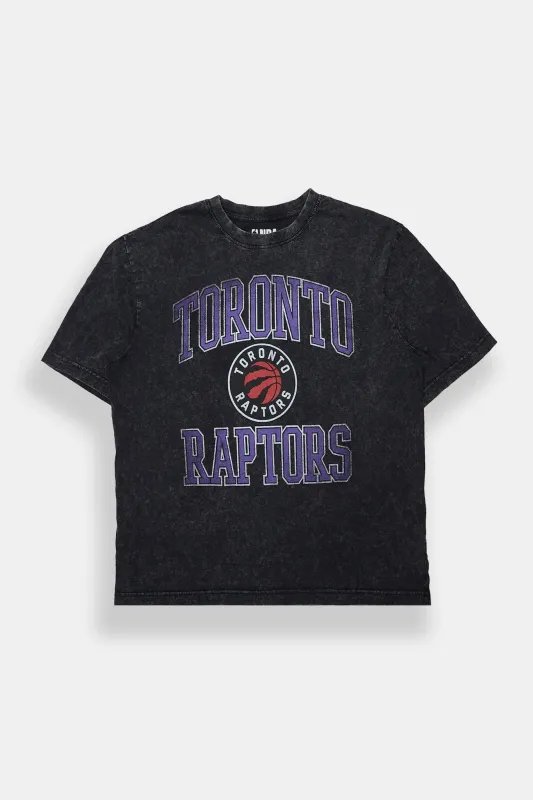 Mens Toronto Raptors Washed Oversized Tee made by West49