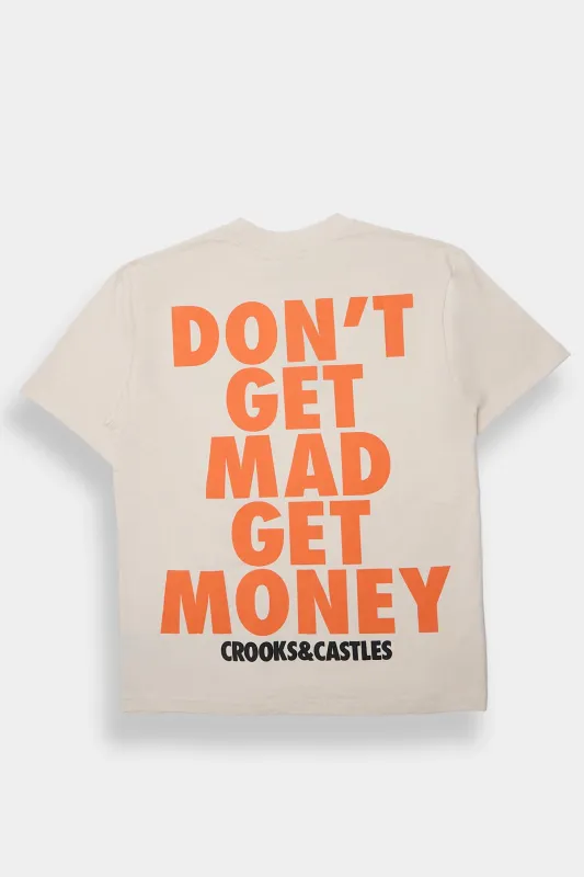 Mens Crooks & Castles Don't Get Mad Get Money Tee sold by West49