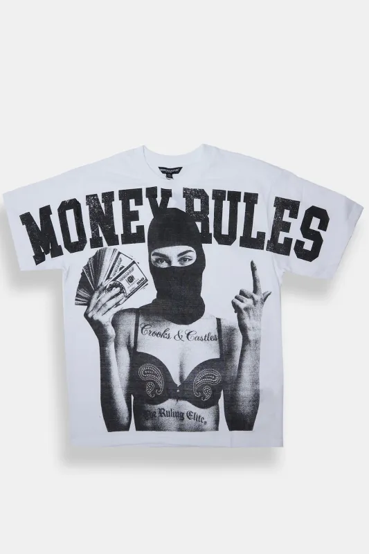 T-shirt imprimé Crooks & Castles Money Rules homme sold by West49