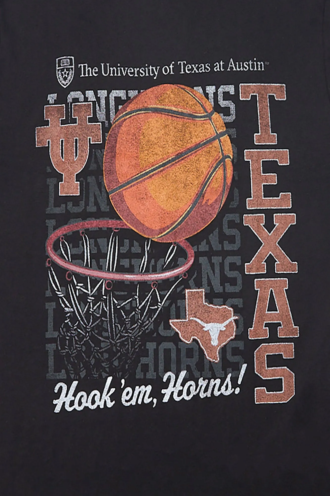 Mens Texas Longhorns Basketball Graphic Tee sold by West49 product image thumbnail 2