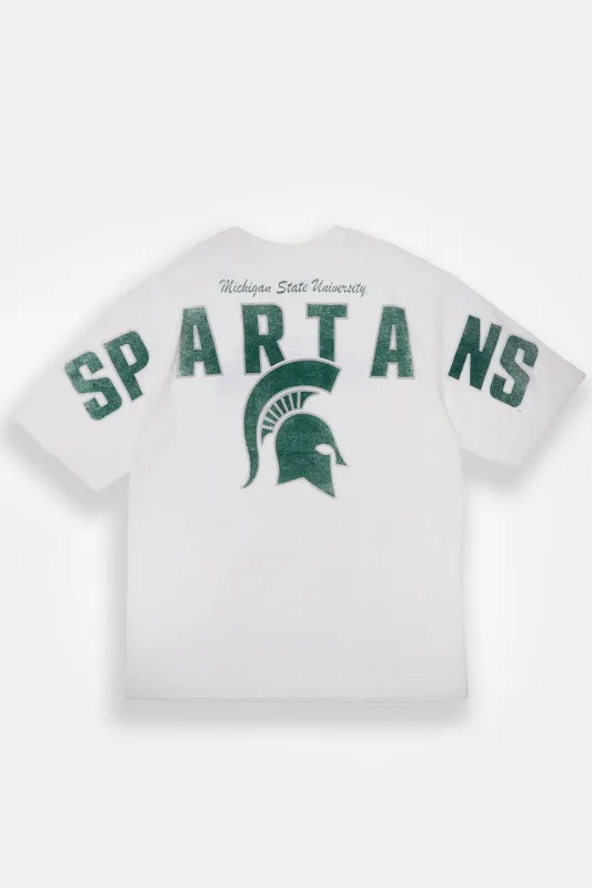 T-shirt surdimensionné imprimé Michigan State University Spartans homme sold by West49