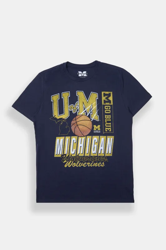Mens Michigan Wolverines Basketball Graphic Tee sold by West49