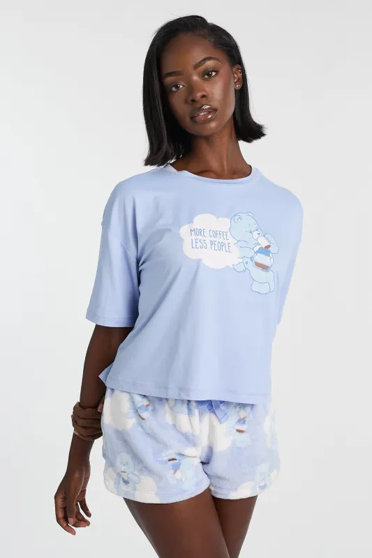 Care Bears More Coffee 2-Piece Pajama Tee & Shorts Set made by West49