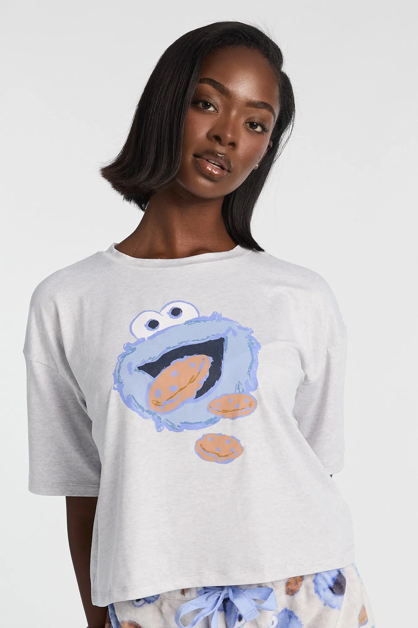 Ensemble de pyjama 2 pièces imprimé Cookie Monster sold by West49 product image thumbnail 3