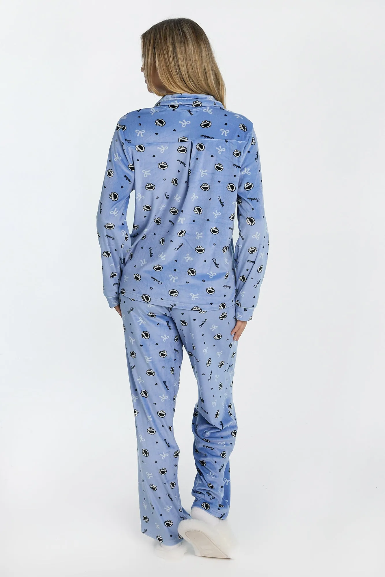 Ensemble de pyjama en velours 2 pièces Cookie Monster sold by West49 product image thumbnail 2