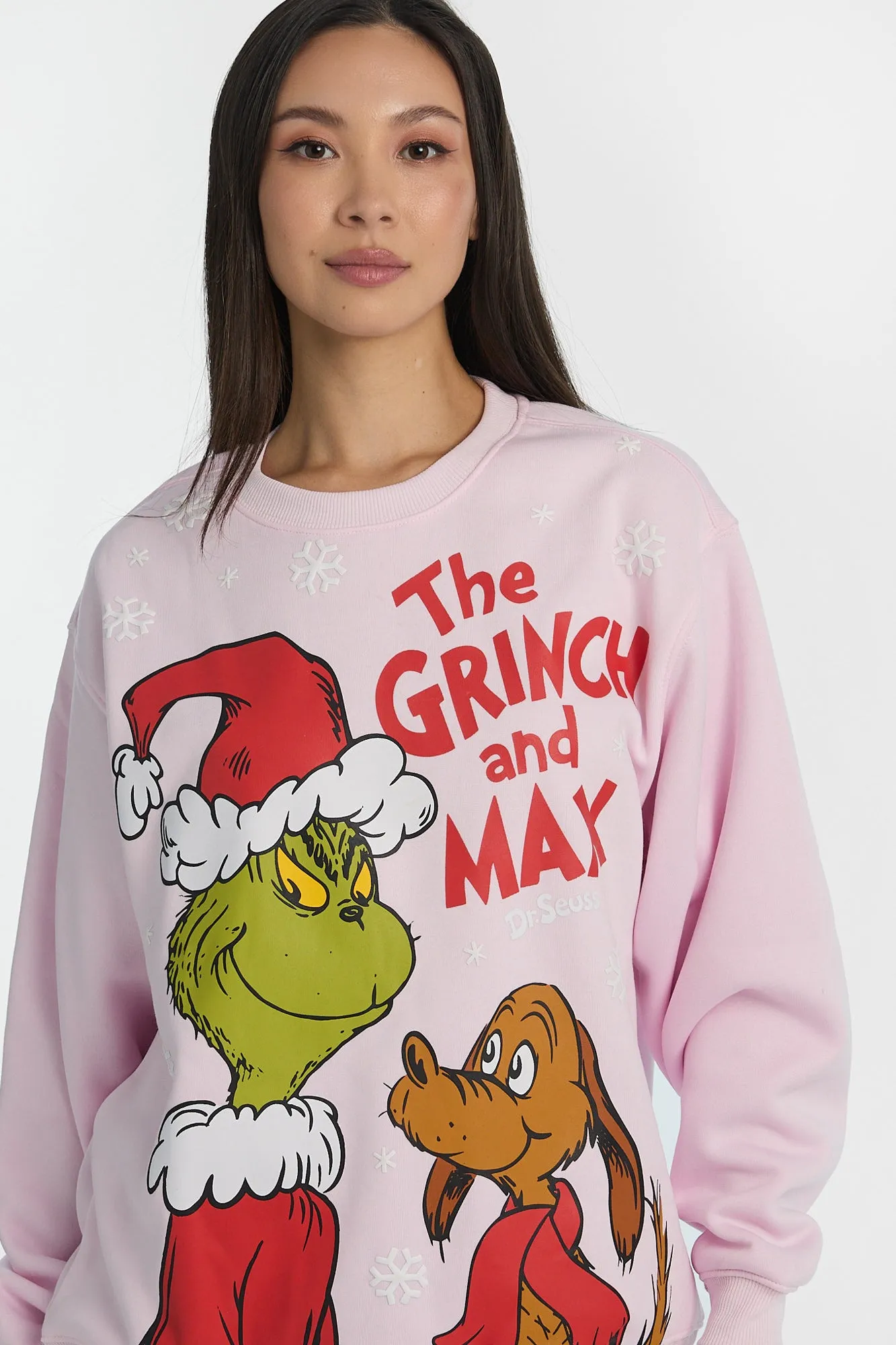 Sweatshirt à col ras du cou imprimé The Grinch et Max sold by West49 product image thumbnail 2