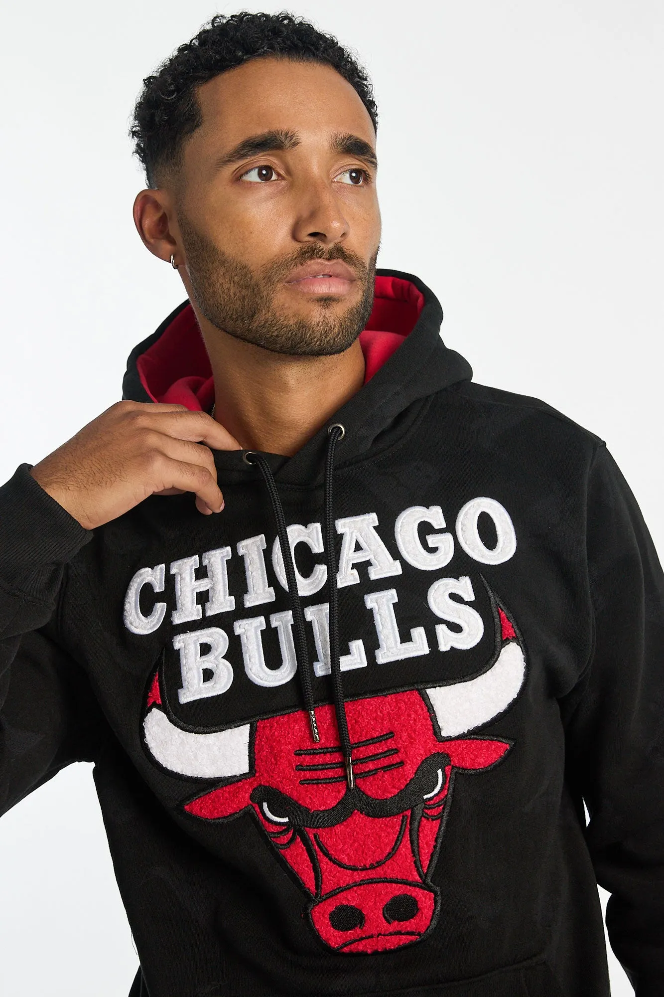 Mens Chicago Bulls AOP Chenille Logo Hoodie sold by West49 product image thumbnail 2