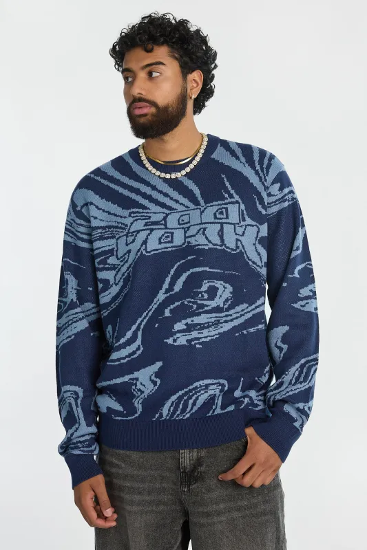 Chandail à col ras du cou marbré Zoo York homme sold by West49