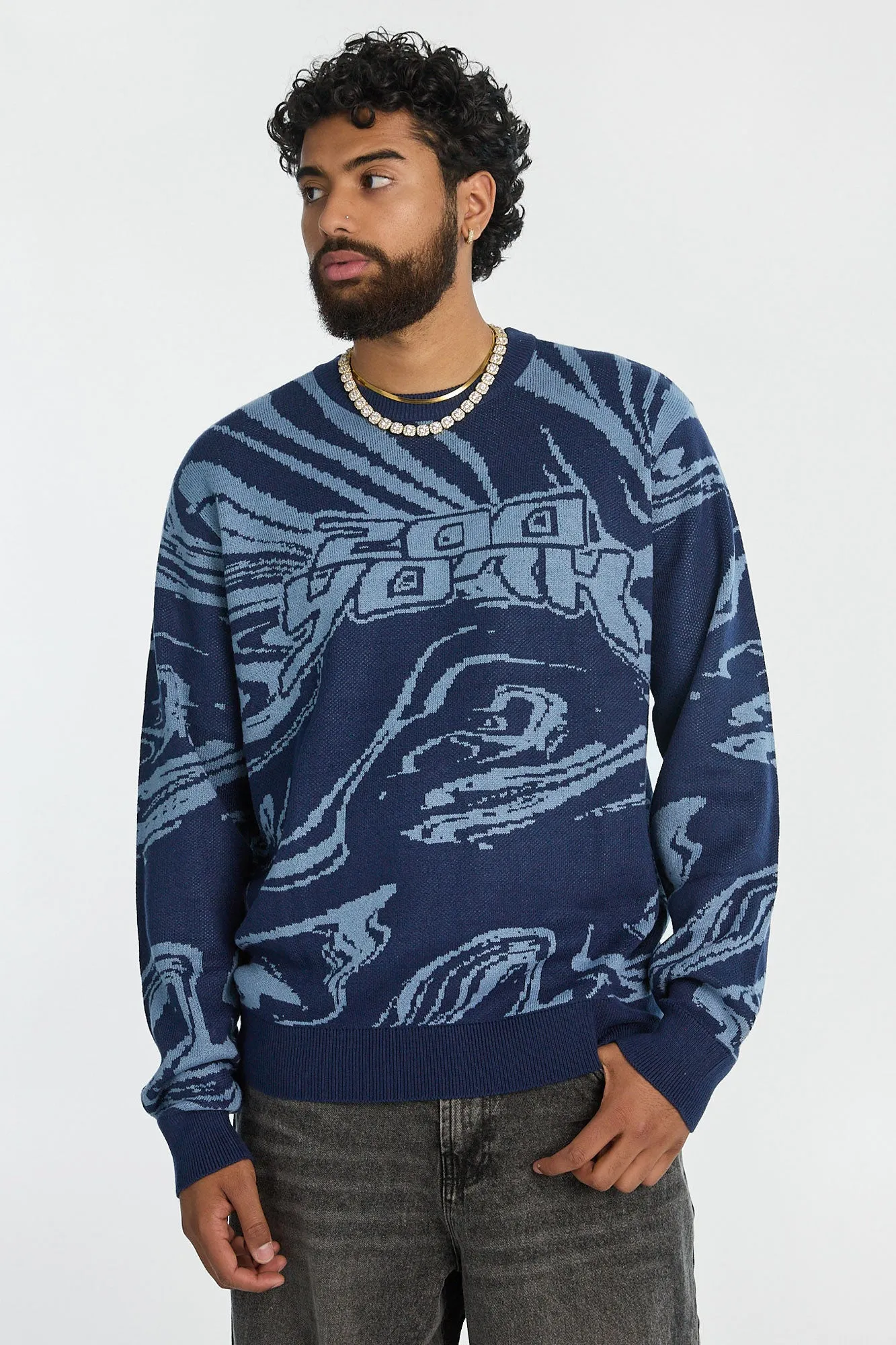 Chandail à col ras du cou marbré Zoo York homme sold by West49