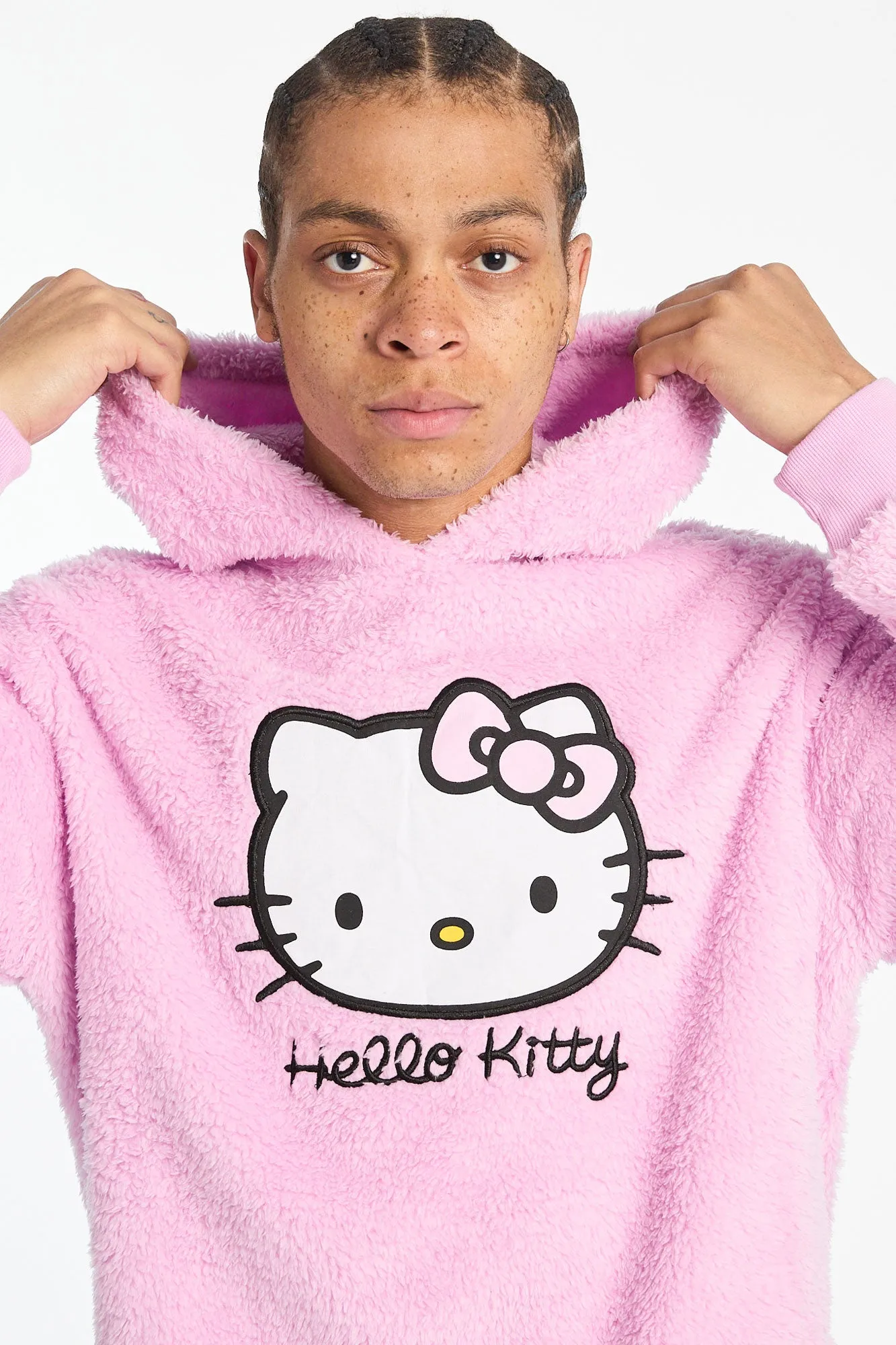 Mens Hello Kitty Plush Sherpa Hoodie sold by West49 product image thumbnail 2