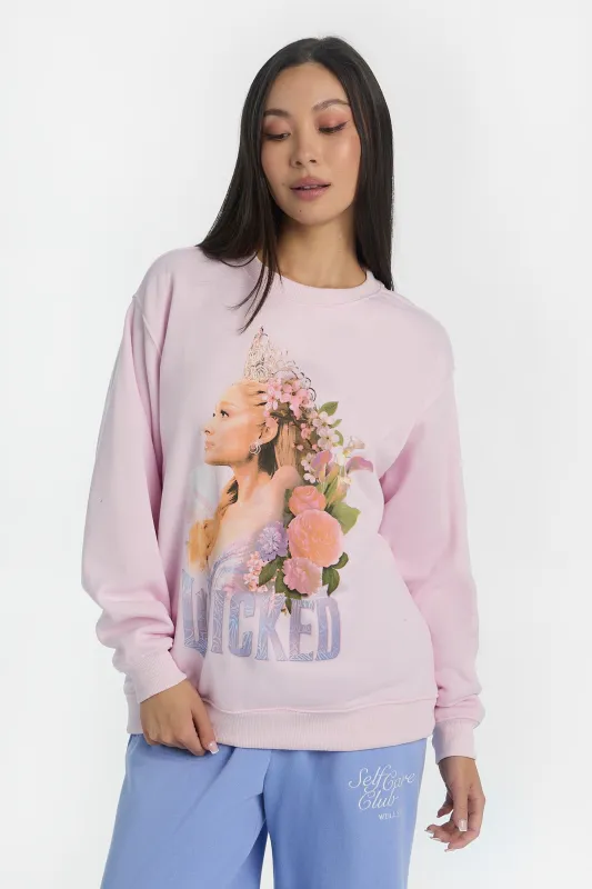 Wicked Glinda Graphic Crewneck Sweatshirt sold by West49