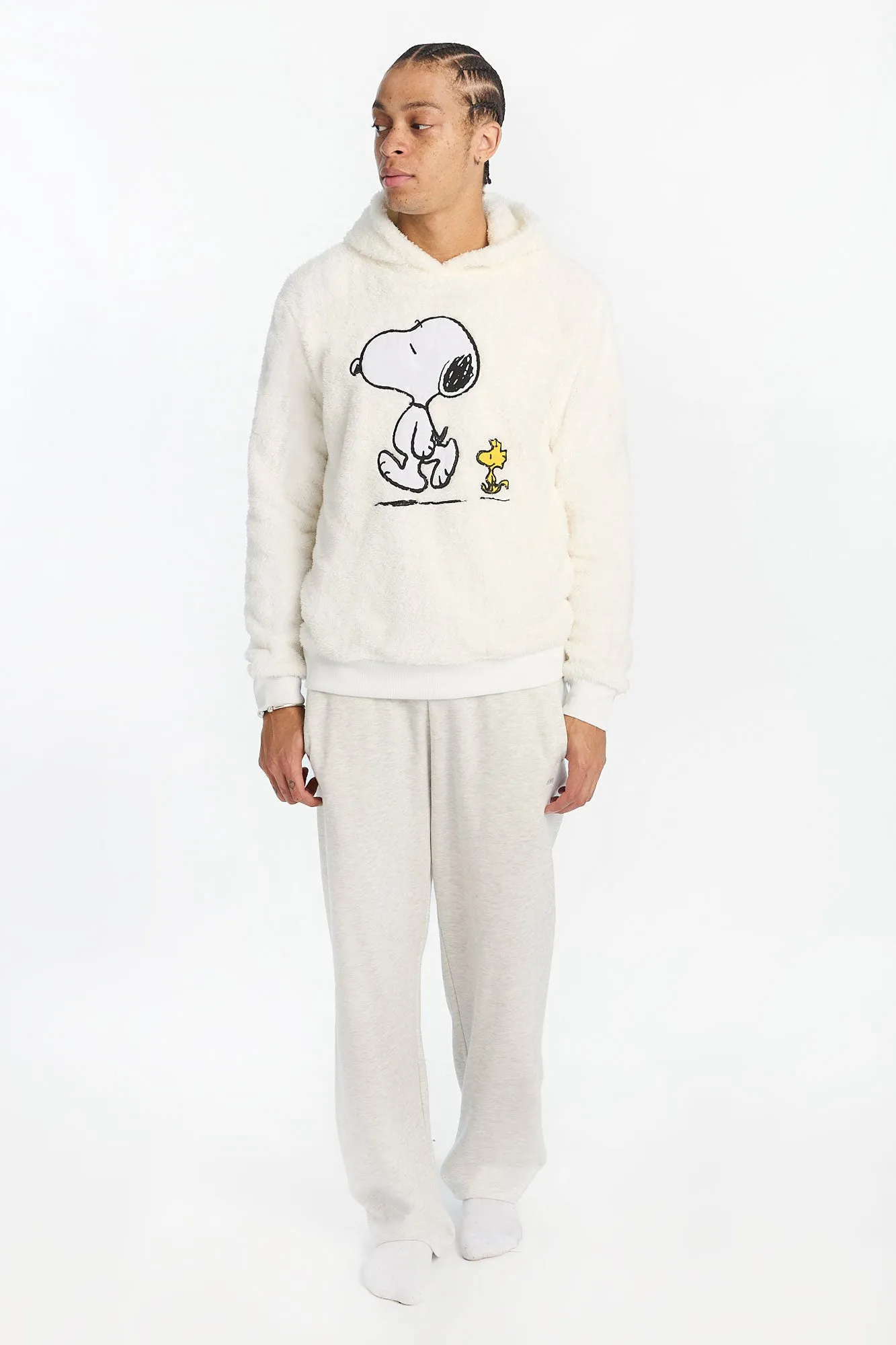 Haut à capuchon en sherpa Snoopy et Woodstock homme sold by West49 product image thumbnail 4