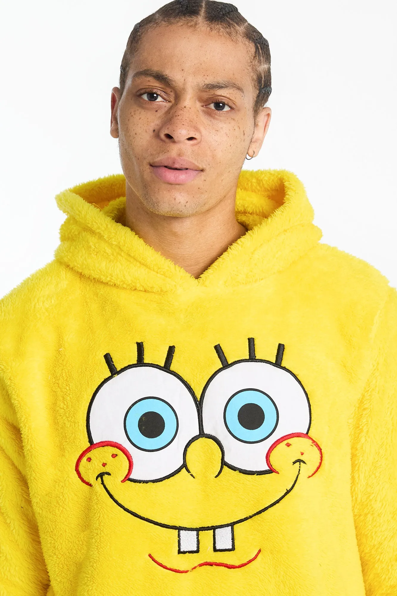 Mens SpongeBob Graphic Sherpa Hoodie sold by West49 product image thumbnail 2
