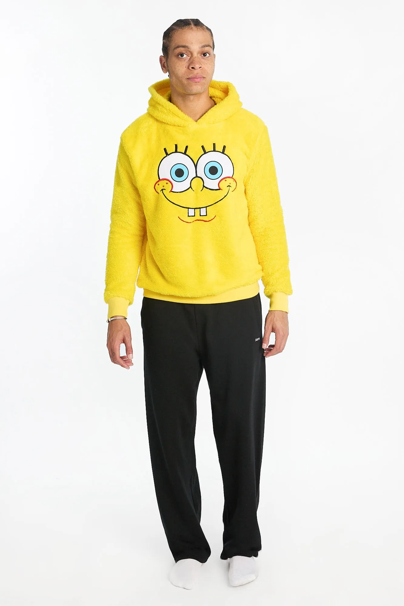 Mens SpongeBob Graphic Sherpa Hoodie sold by West49 product image thumbnail 4