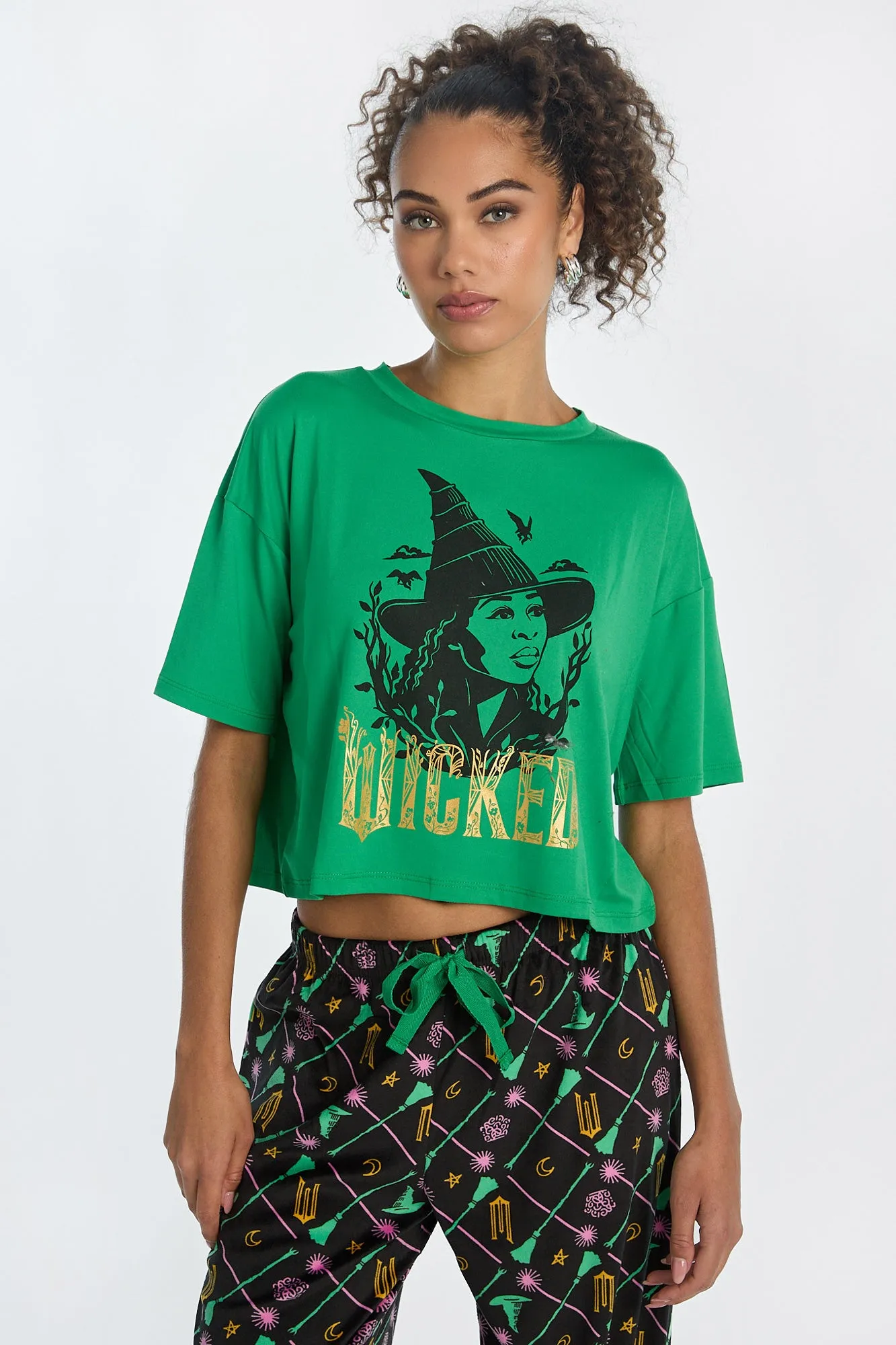 Wicked Elphaba 2-Piece Pajama Tee & Pant Set sold by West49 product image thumbnail 3