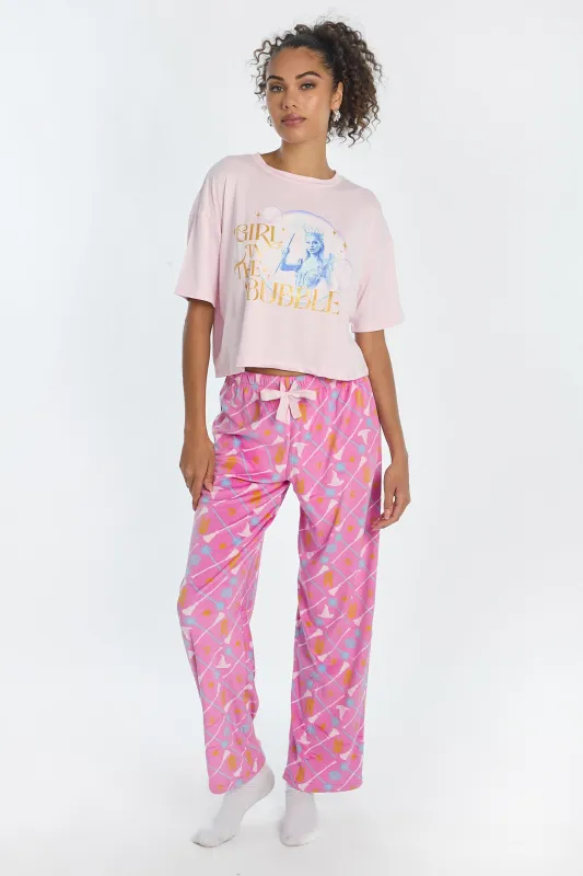 Wicked Bubble 2-Piece Pajama Tee & Pant Set sold by West49