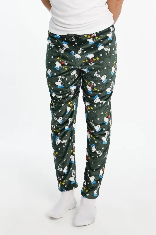 Pantalon de pyjama en peluche Peanuts Snoopy homme made by Peanuts