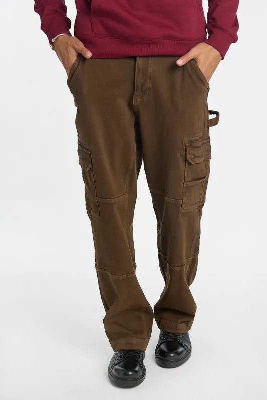 Mens Brown Cargo Jeans sold by West49