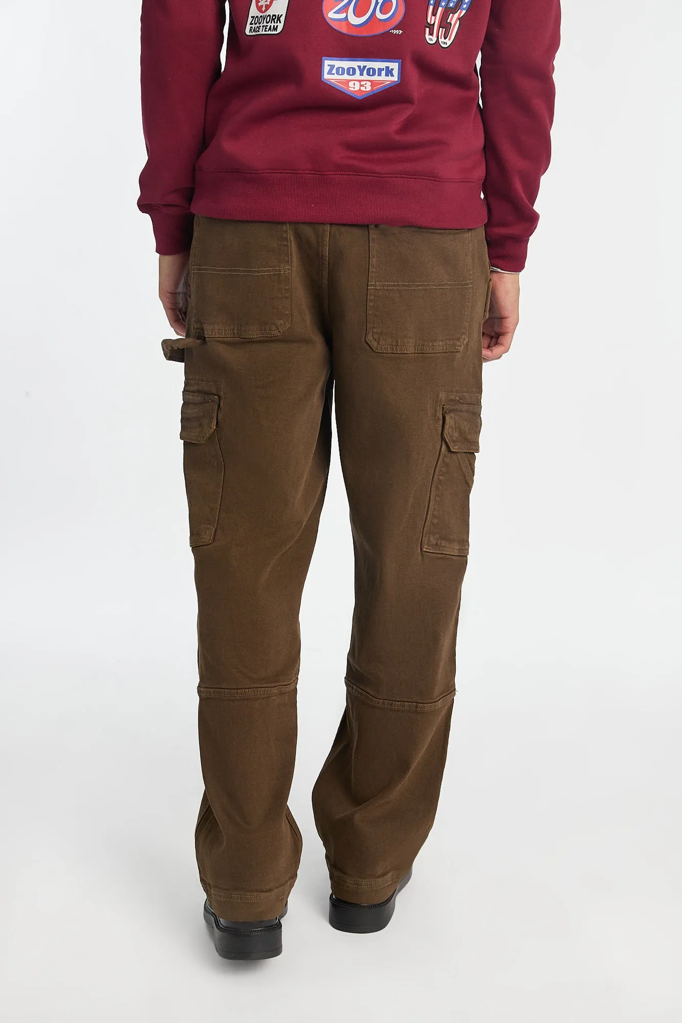 Mens Brown Cargo Jeans sold by West49 product image thumbnail 3