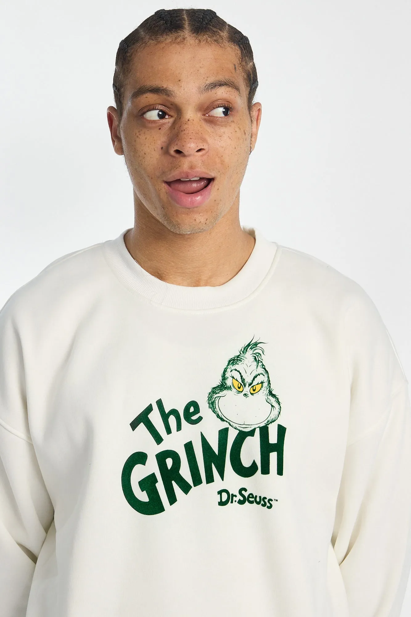 Mens The Grinch Crewneck Sweatshirt sold by West49 product image thumbnail 2
