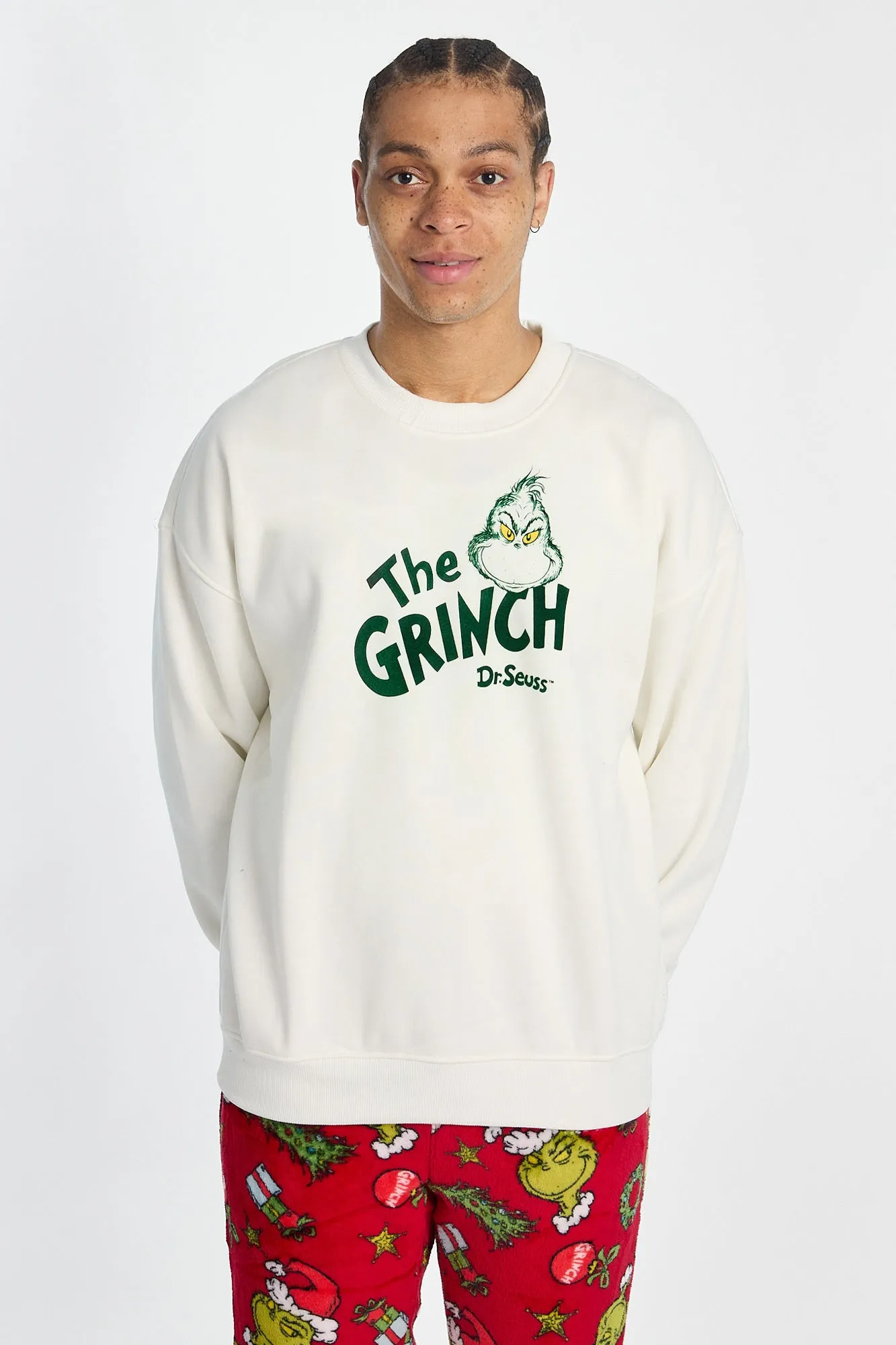 Mens The Grinch Crewneck Sweatshirt sold by West49