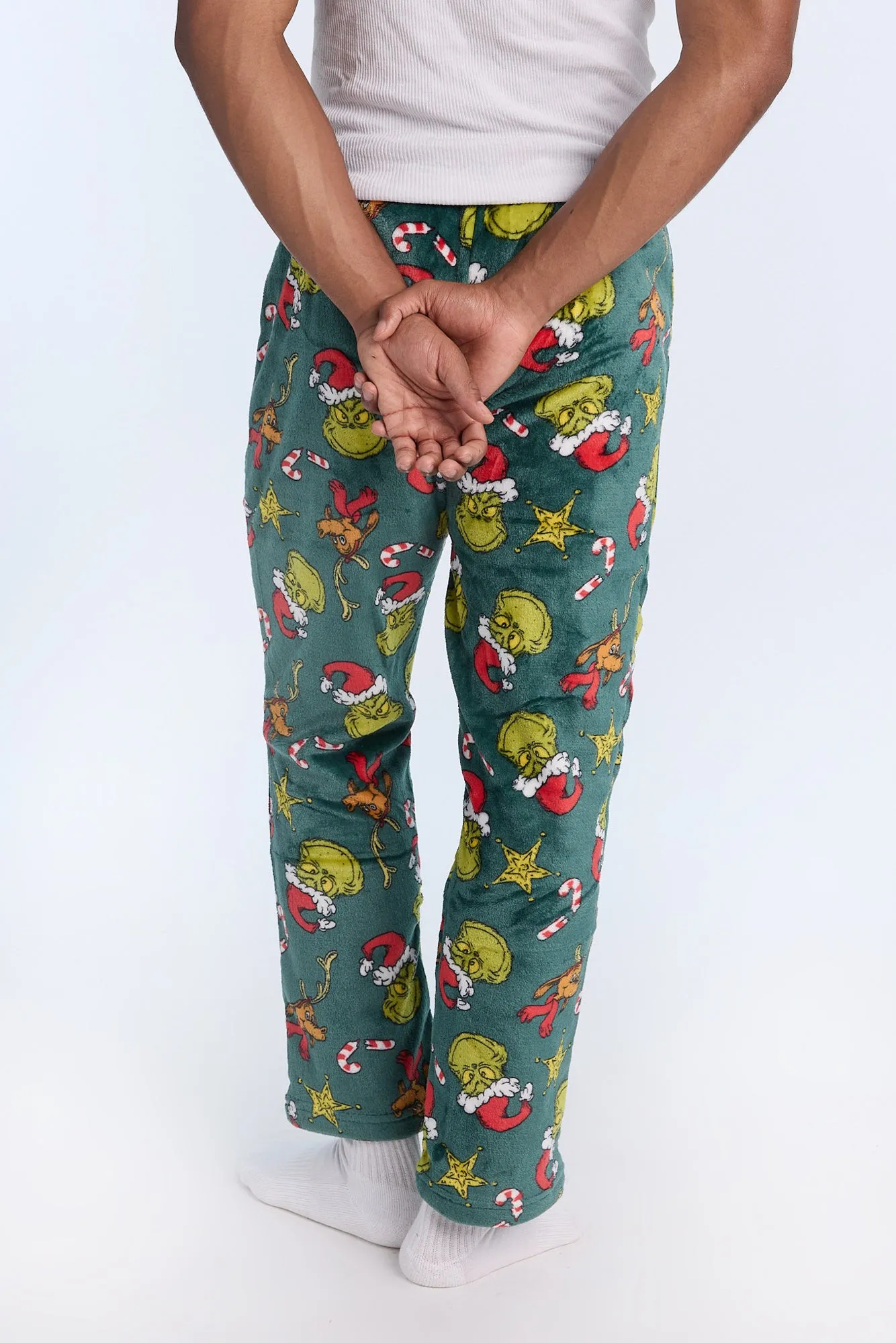 Mens The Grinch Allover Print Pajama Pant sold by West49 product image thumbnail 3